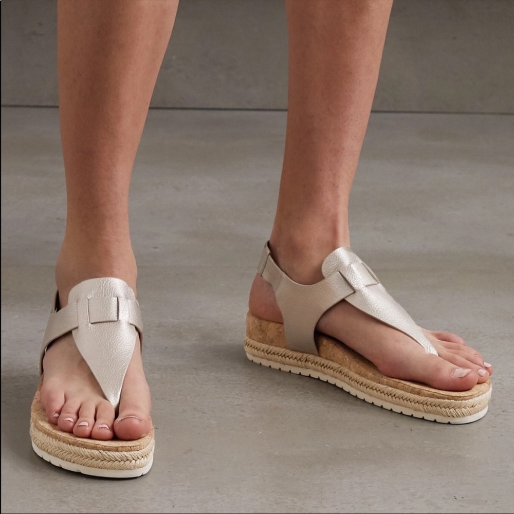 Vince Flint 2 Espadrille Sandals In Moonstone - Picture 2 of 10